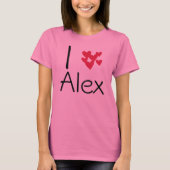 I Liebe alex T-Shirt (Vorderseite)