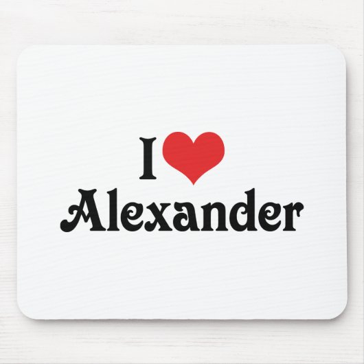 I Liebe Alexander Mousepad (Vorne)