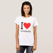 I Liebe Alexander T-Shirt (Vorne ganz)