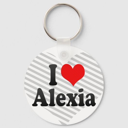 I Liebe Alexia Schlüsselanhänger (Vorderseite)
