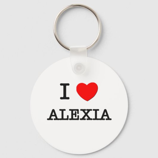 I Liebe Alexia Schlüsselanhänger (Vorderseite)