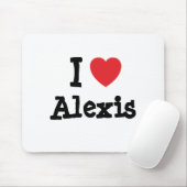 I Liebe Alexis Herz Brauch personalisiert Mousepad (Mit Mouse)