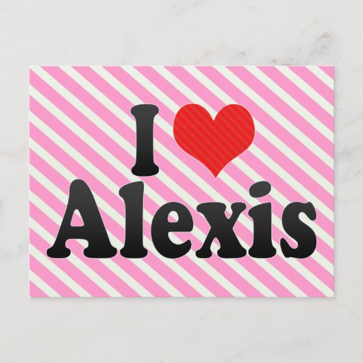 I Liebe Alexis Postkarte (Vorderseite)