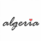 I Liebe Algerien Aufkleber (Vorderseite)