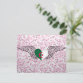 I Liebe Algerien - Flügel Postkarte (Stehend Vorderseite)