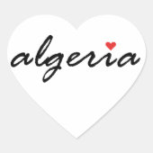 I Liebe Algerien Herz-Aufkleber (Vorderseite)