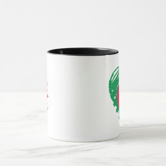 I Liebe Algerien - Herz der algerischen Flagge Tasse (Zentrum)
