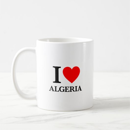 I Liebe Algerien Kaffeetasse (Links)