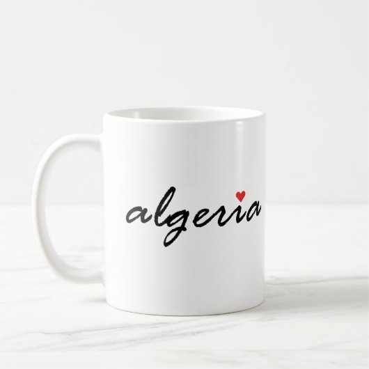 I Liebe Algerien Kaffeetasse (Links)