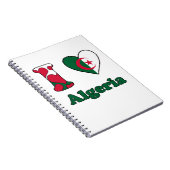I Liebe Algerien Notizblock (Rechte Seite)