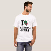 I Liebe Algerische Mädchen T-Shirt (Vorne ganz)