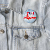 I Liebe Algona, Iowa Button (Beispiel)