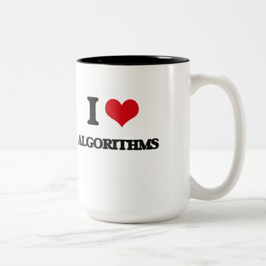 I Liebe-Algorithmen Zweifarbige Tasse (Rechts)