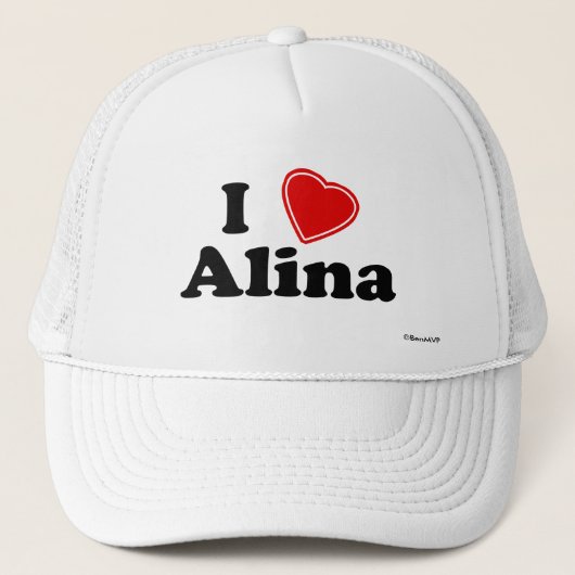 I Liebe Alina Truckerkappe (Vorderseite)