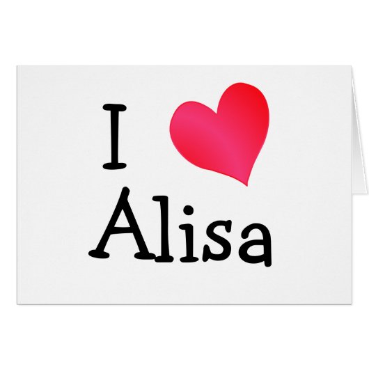 I Liebe Alisa (Vorderseite (Horizontal))