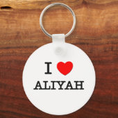 I Liebe Aliyah Schlüsselanhänger (Vorderseite)