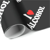 I LIEBE-ALKOHOL GESCHENKPAPIER (Rolleneckpunkt)