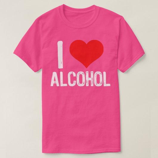 I Liebe Alkohol T-Shirt (Design vorne)
