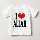 I Liebe Allah Baby T-shirt (Vorderseite)