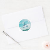 I LIEBE ALLAH - Segelbootaufkleber Runder Aufkleber (Umschlag)