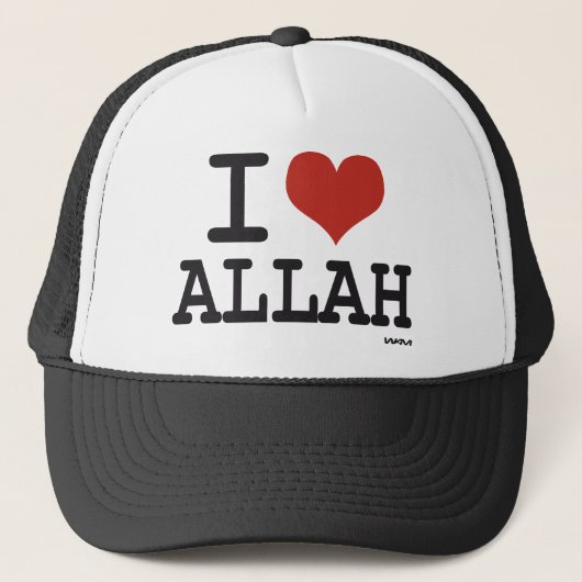 I Liebe Allah Truckerkappe (Vorderseite)