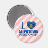 I Liebe Allentown, PA Magnet (Vorderseite/Rückseite)