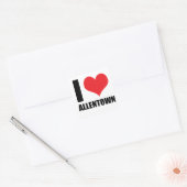 I Liebe Allentown Quadratischer Aufkleber (Umschlag)
