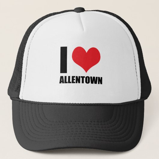 I Liebe Allentown Truckerkappe (Vorderseite)