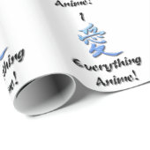 I LIEBE alles Anime Geschenkpapier (Rolleneckpunkt)