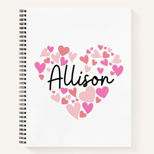 I Liebe Allison Notizblock (Vorderseite)