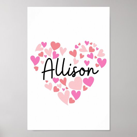 I Liebe Allison Poster (Vorne)