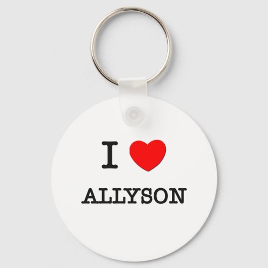 I Liebe Allyson Schlüsselanhänger (Vorderseite)