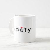 I Liebe Almaty Kaffeetasse (Vorderseite Links)