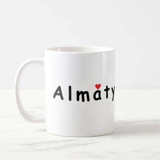 I Liebe Almaty Kaffeetasse (Links)