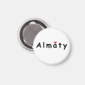 I Liebe Almaty Magnet (Vorderseite/Rückseite)