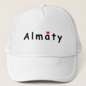 I Liebe Almaty Truckerkappe (Vorderseite)