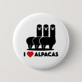 I Liebe Alpacas Button (Vorderseite)