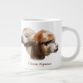 I Liebe Alpacas Große Tasse (Rechts)