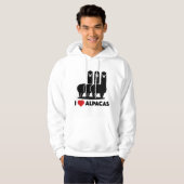I Liebe Alpacas Hoodie (Vorne ganz)
