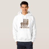 I Liebe Alpacas Hoodie (Vorne ganz)