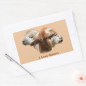 I Liebe Alpacas Rectangle Stickers (Umschlag)