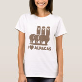I Liebe Alpacas T-Shirt (Vorderseite)