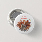 I Liebe-Alpaka-Knopf Button (Vorne & Hinten)
