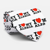 I Liebe Alpaka Krawatte (Gerollt)