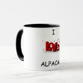 I Liebe-Alpaka-Tasse Tasse (Vorderseite Links)