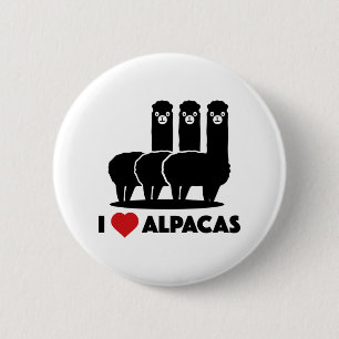 I Liebe-Alpakas Button