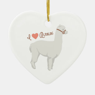I Liebe-Alpakas Keramikornament
