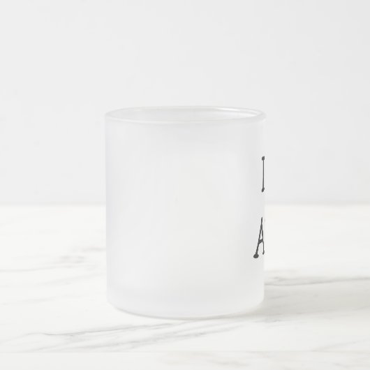 I Liebe Alpha Mattglastasse (Mittel)