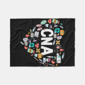 I Liebe als CNA Fleecedecke (Vorderseite (Horizontal))