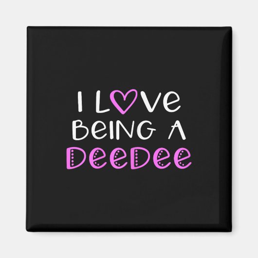 I Liebe als Deedee Niedlich Cool Dee-dee Magnet (Vorne)